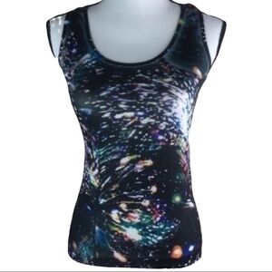 Connection 18 Tank Top Seamless Stretch Racerback Sublimated Fireworks Print